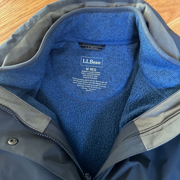 EUC Women’s L.L. Bean Sweater Fleece 3 in 1 Jacket - Medium - Picture 2 of 3